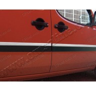 Молдинги на двери Fiat Doblo 04- 4шт, узкие ,